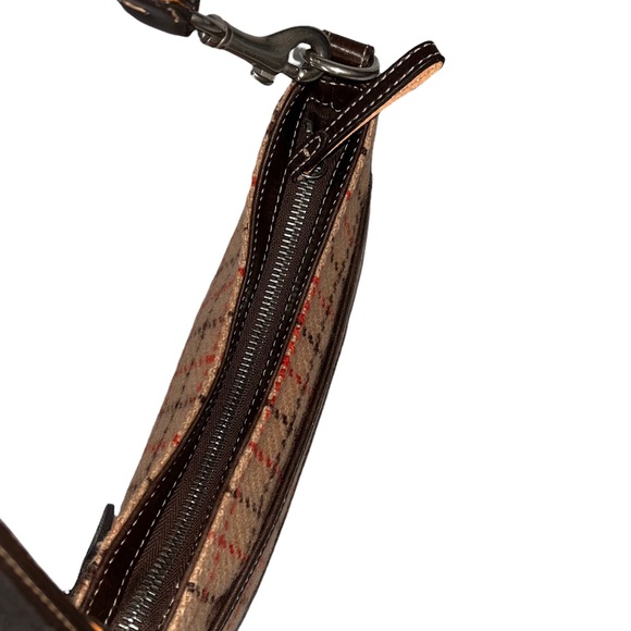 COACH #9614-Tattersall Plaid Wool Baguette (Special Edition! - Picture 10 of 14